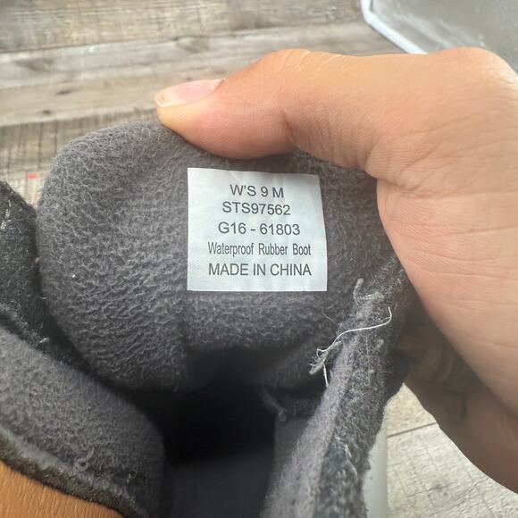 Sperry Womens Waterproof Emboss Wool Duck Boots Rain Snow Size 9M - Picture 3 of 16